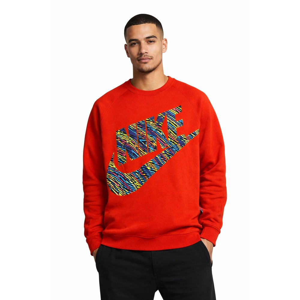 Nike Men's Vintage Crewneck Fleece Sweatshirt Red SZ XL 2XL Excellent